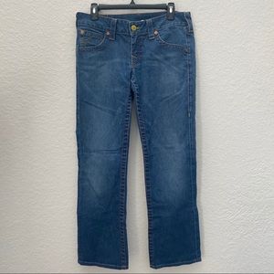 True Religion Straight Leg Blue Jeans Size 30